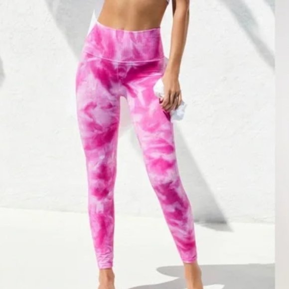 FP Movement by Free People Pants - Free People Movement Good Karma Tie Dye Pink Astor Leggings Size 4/6